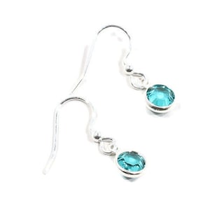 Birthstone Earrings - Birthstone - Family Jewelry - Family Birthstone Jewelry - Initial and Birthstone Jewelry