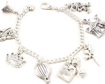 Princess Bracelet - Girls Princess Bracelet - Fairy Tale  Bracelet - Princess Gift for Girls - Princess Jewelry - Girls  Charm Bracelet
