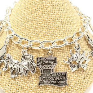 Louisiana Armband - New Orleans Armband - Fleur De Lis Schmuck- Karneval Armband Maske Schmuck - Louisiana Schmuck- La Gift B88