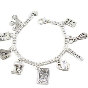 Girls Baking Bracelet- Baking Bracelet for Girls- Girls Cooking Jewelry- Girls Birthday Gift- Girls Cooking Gift- Girls Baking Bracelet
