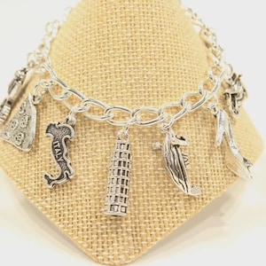 Italy Bracelet - Gondola - Italy Jewelry - Venice Jewelry - Europe Bracelet - Italy Gift - Italy - European Bracelet - Italian