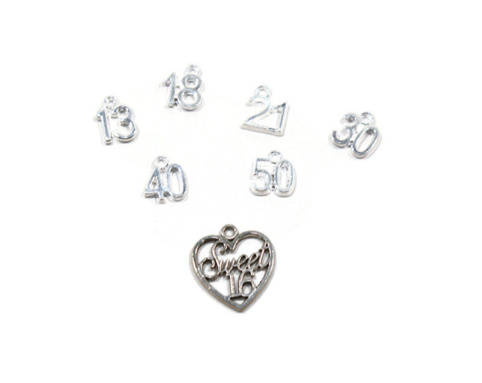 Number Charm Numerical Number Charm for Pandora Style Etsy