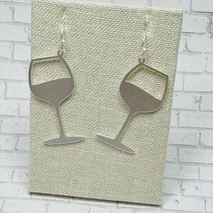 Wine Gift - Wine Glass Earrings  - Wine Jewelry  - Gift for Wine Lover