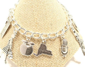 New York Bracelet, New York  Souvenir, New York City Gift , New York Gift, Big Apple Jewelry, Gift from New York, Love New York, NYC