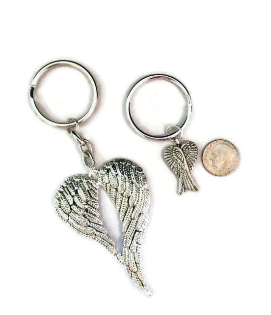 Angel Wings Gift keychain angel Keychain memorial Etsy
