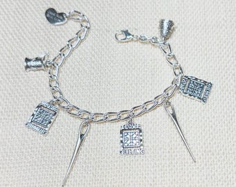 Quilters Geschenk - Quilters Armband - Quilters Schmuck - Geschenkidee für Quilter -Quilting Geschenk Schmuck