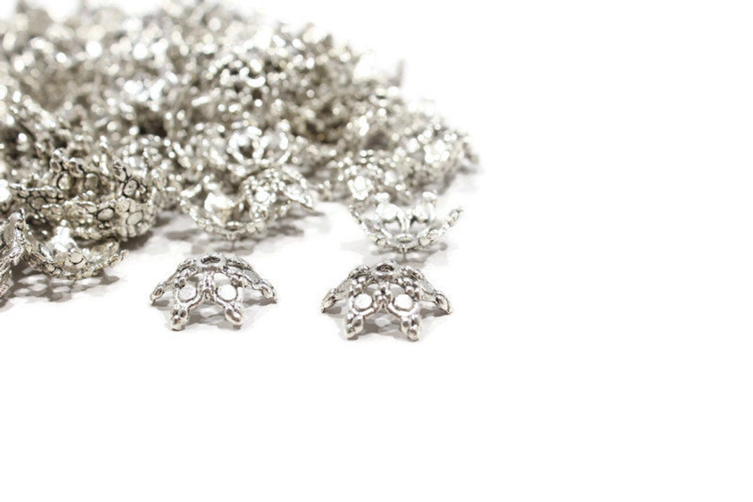 Large Bead Caps 7x13mm Bead Cap, Pewter Bead Cap, Wholesale Bead Cap Etsy