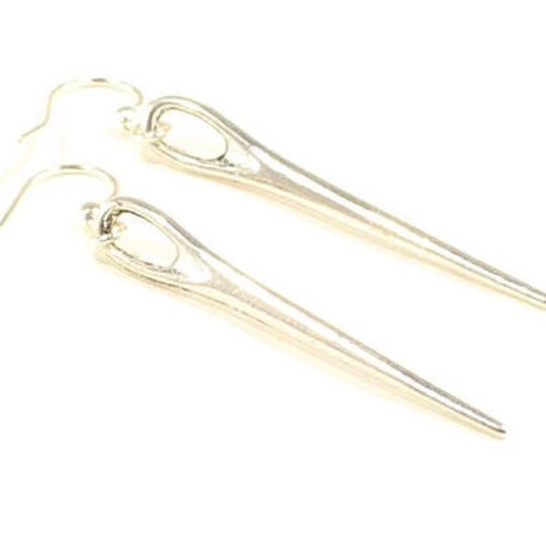 Sewing Needle Earrings, Sewing Jewelry, Thimble, Button, Sewing Gift, Seamstress Gift, Sewing Machine,  Love to Sew