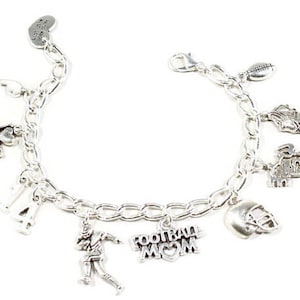 Football Mom Earrings - Football Bracelet  - Football Mom Jewelry - Mother of Football Player- Football Gift- Mom