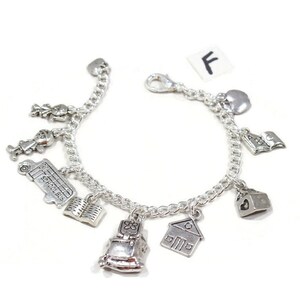 Girls Preschool -Graduation Charm Bracelet -Girls School Bracelet- Girls jewelry- Girls Charm Bracelet Backpack Crayons Bus School House - image 6