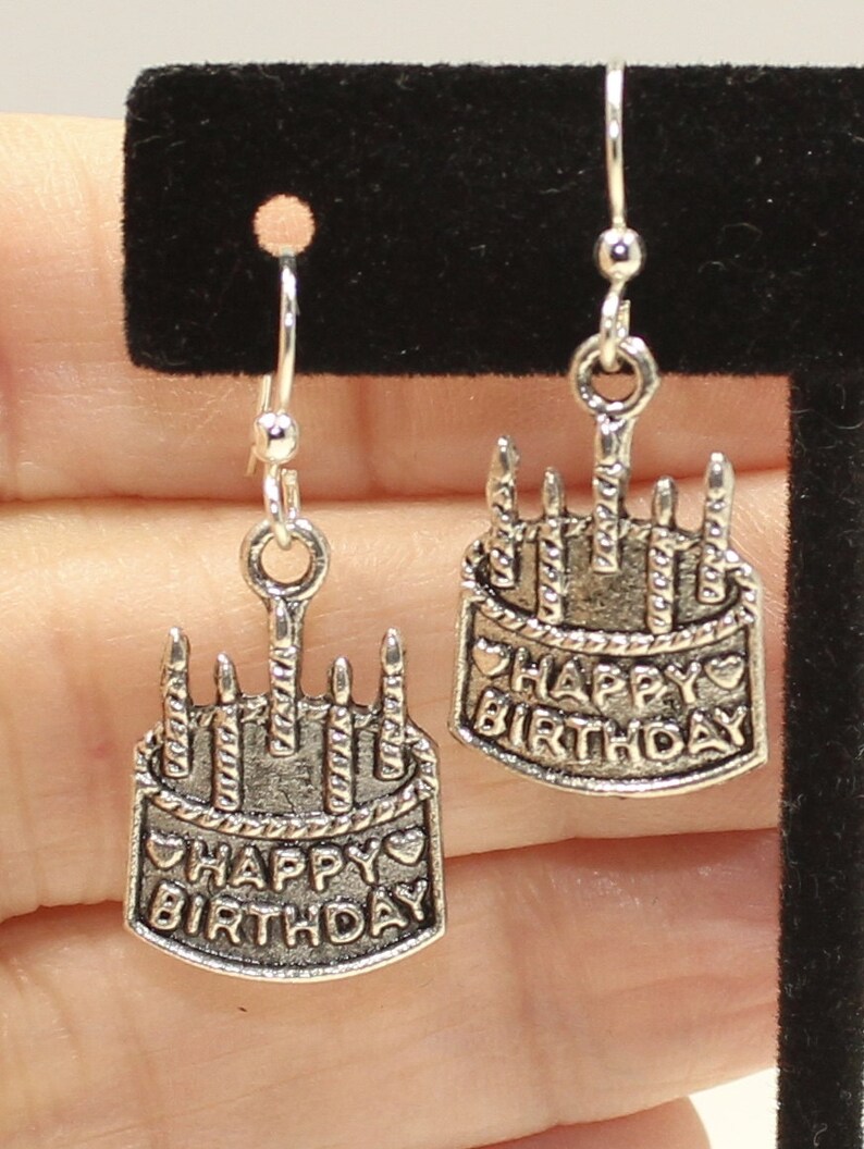 Birthday Cake Earrings Birthday Cake Jewelry Cake Earrings Etsy Ireland
