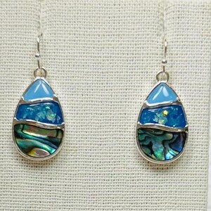 Blue Sea Earrings - Blue Earrings - Beach Jewelry - Blue Earrings