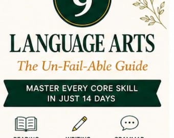 Grade 9 Language Arts Curriculum | 14-Day Homeschool ELA Workbook (Printable PDF)