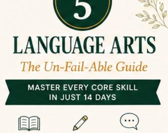 Grade 5 Language Arts Curriculum | 14-Day ELA Workbook (Printable PDF)