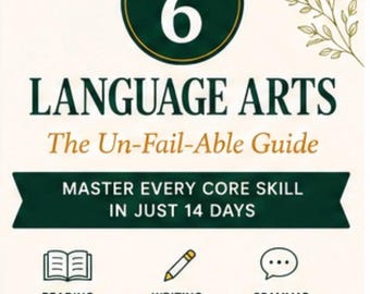 Grade 6 Language Arts Curriculum | Homeschool ELA Workbook (Printable PDF)