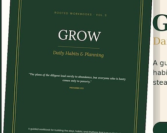 Christian Daily Habits & Planning Workbook | Faith-Based Goal Setting (Digital Download)