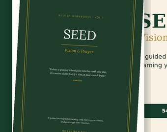 SEED Vision & Prayer Workbook | Christian Goal Setting Journal (Digital Download)
