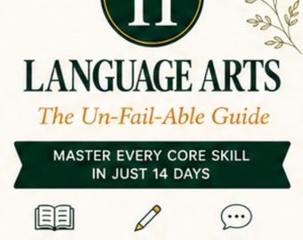 Grade 11 Language Arts Curriculum | 14-Day Homeschool ELA Workbook (Printable PDF)
