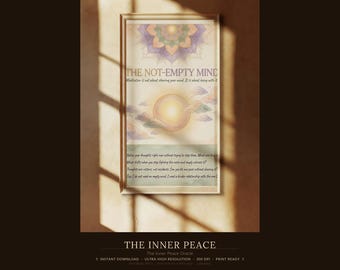 The Inner Peace Oracle — Wall Art Bundle, 30 Digital Prints for Framing + Interactive Frame Designer App with 100 Frames
