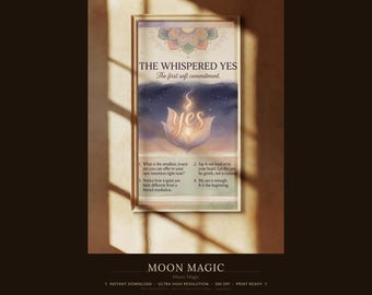 Moon Magic Oracle — Wall Art Bundle, 30 Digital Prints for Framing + Interactive Frame Designer App with 100 Frames