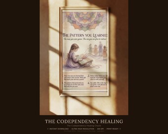 The Codependency Healing Oracle — Wall Art Bundle, 30 Digital Prints for Framing + Interactive Frame Designer App with 100 Frames