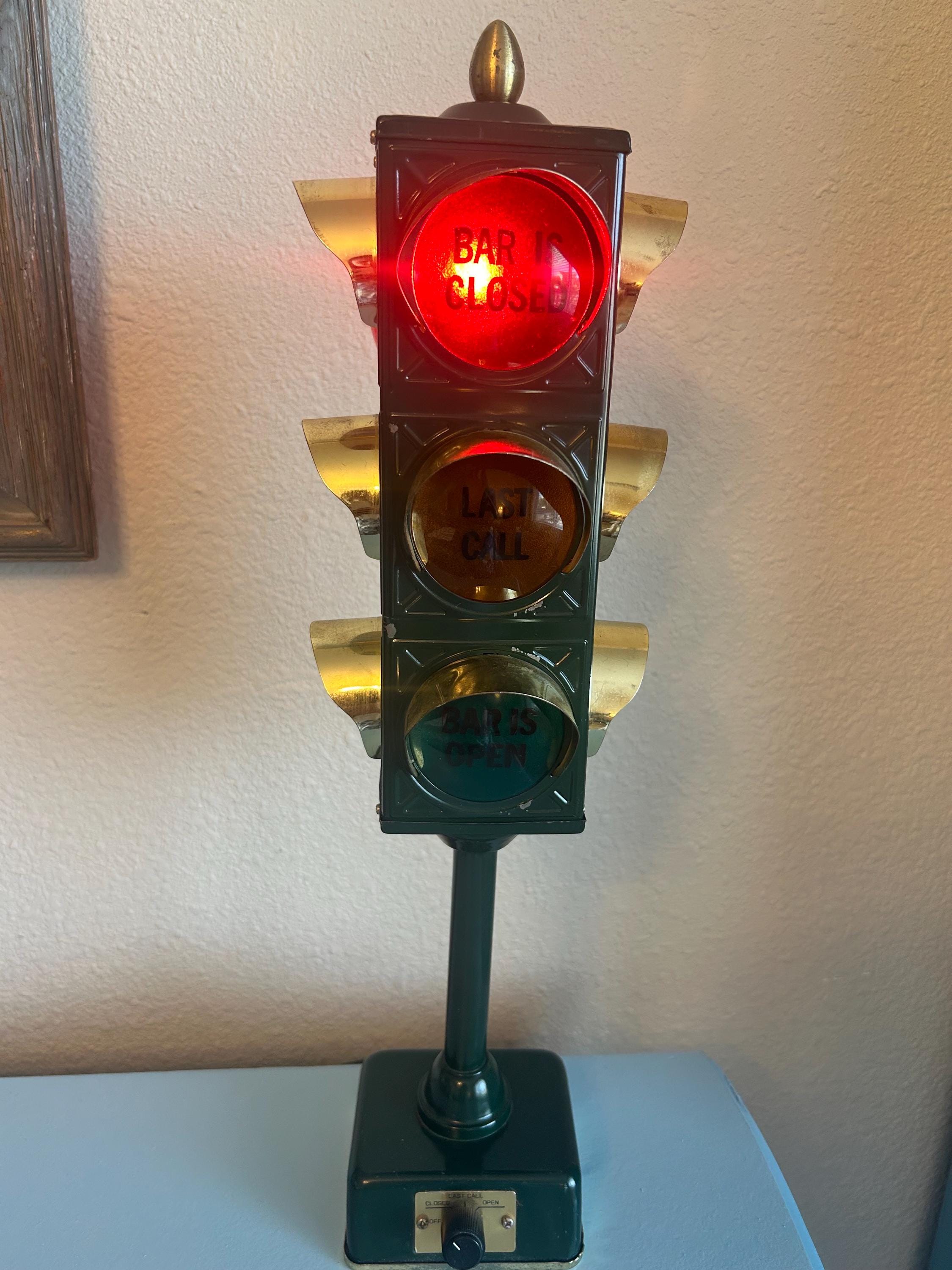ビンテージ　1970s BAR 照明　ランプ　信号 Vintage Bar Traffic Light - Etsy