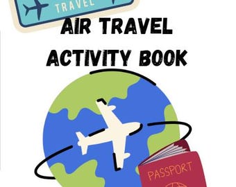 Air Travel Airplane Trip Activity Book DOWNLOAD