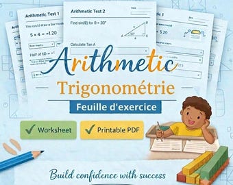 Fiches d'exercices sur la trigonométrie (PDF imprimables) ressources de mathématiques collège secondaire lycée les élèves et les enseignants