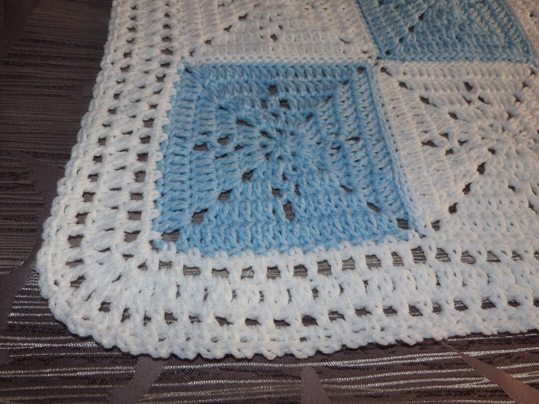 Baby Blue Afghan/free Shipping/baby Boy Afghan/boy Blanket/boy Etsy