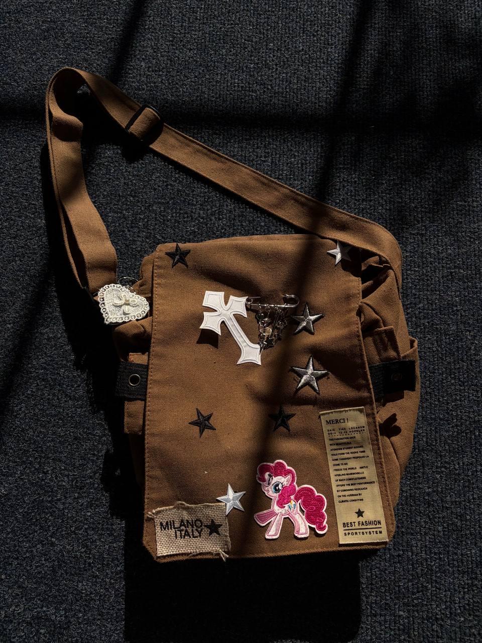 Grunge Messenger Bag - Etsy Australia