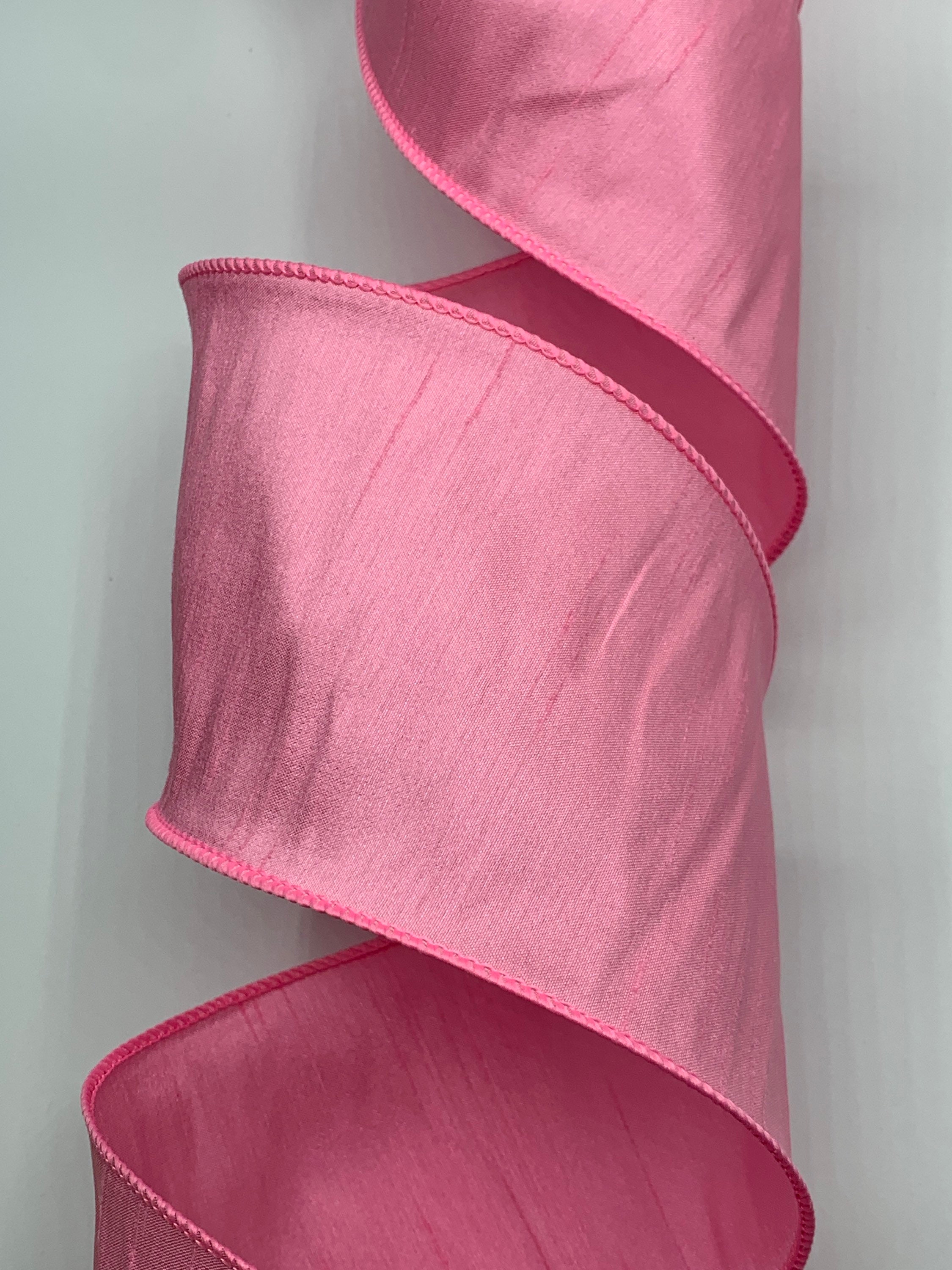 Earth Silk Ribbon - Blend #504 Pink Edge