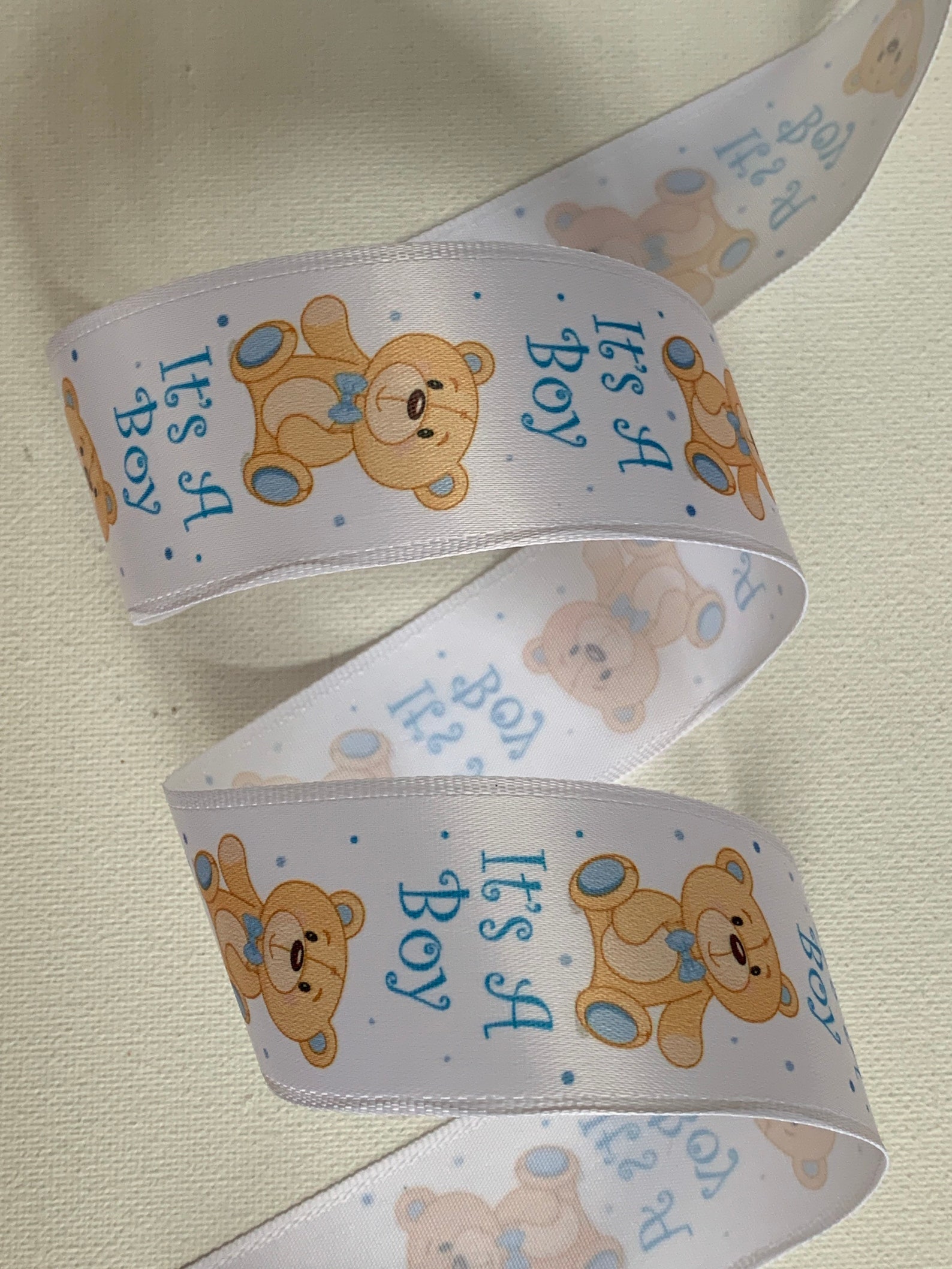 1.5 Satin Baby Ribbon Teddy Bears It's A Girl | Etsy