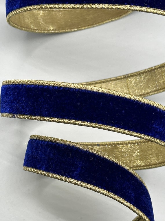 4 Velvet Ribbon: Royal Blue (10 Yards)