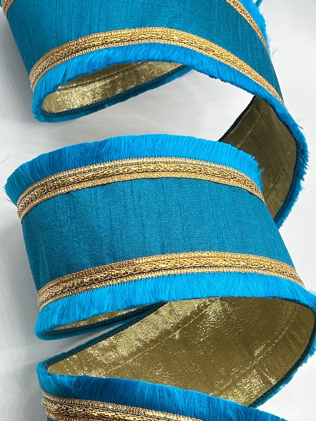 Turquoise Ribbed Ribbon 4