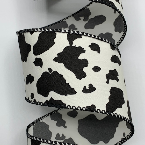 Cow Ribbon Cow Print Ribbon - Etsy
