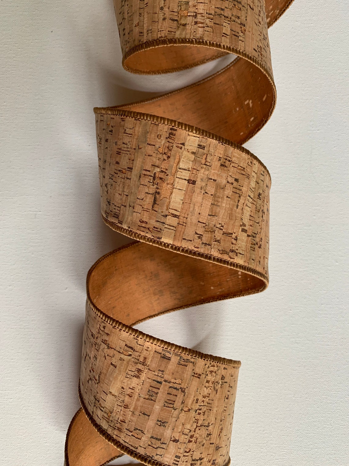 2.5 Cork Ribbon Wired Edges Look & feel of Cork 10 Etsy
