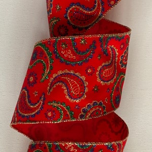 Multi color Jeweled ribbon, farrisilk ribbon, jeweled ribbon, 1.5
