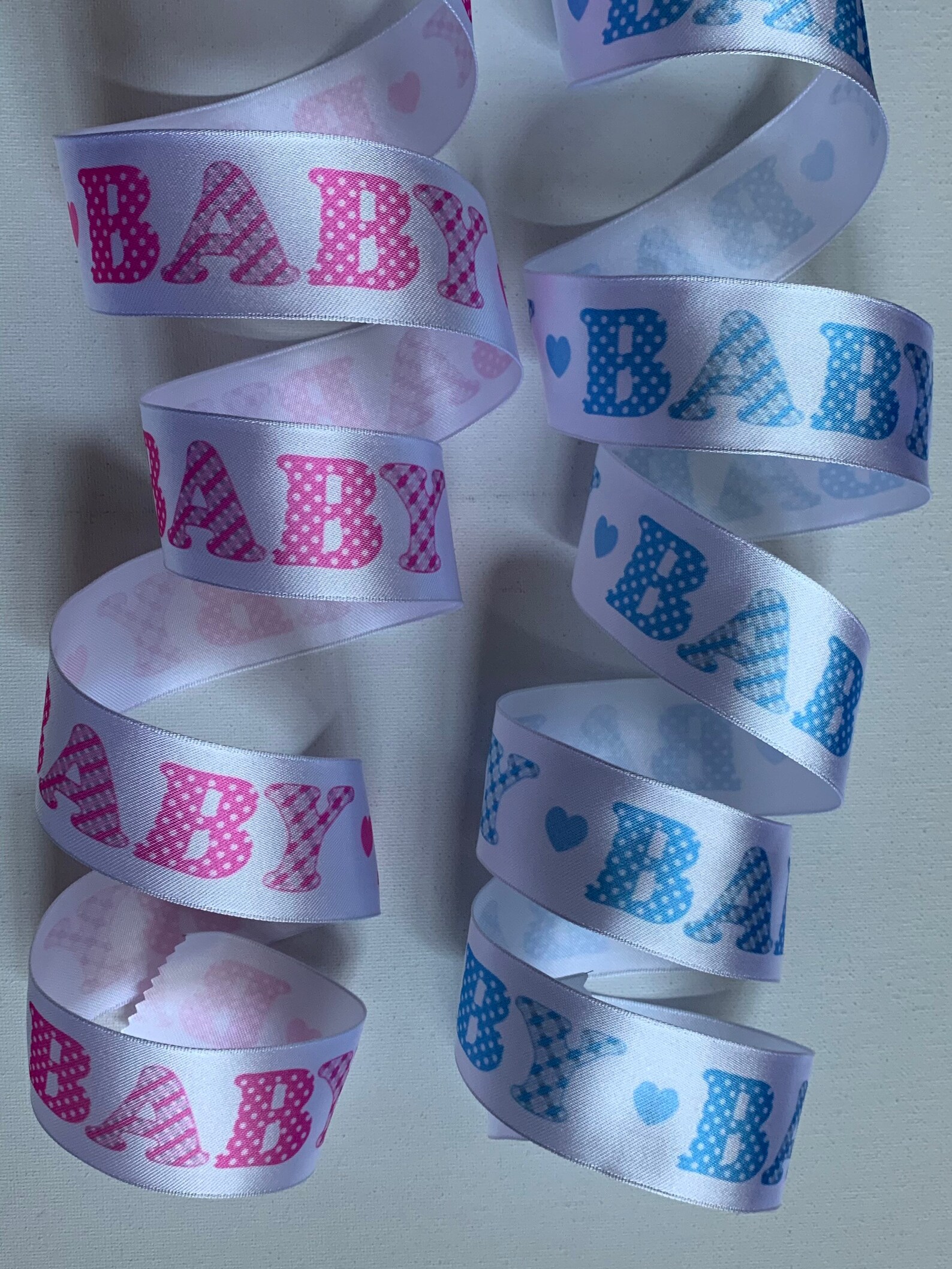 1.5 Baby Ribbon Baby Girl Baby Boy Pink Blue Etsy