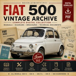 Fiat 500 workshop manual - Etsy 日本