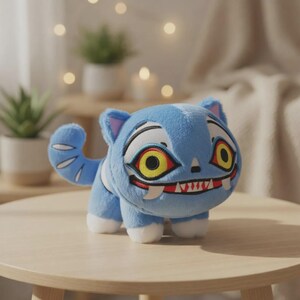 Muñeco de peluche de tigre inspirado en el anime / Juguete coleccionable de peluche kawaii