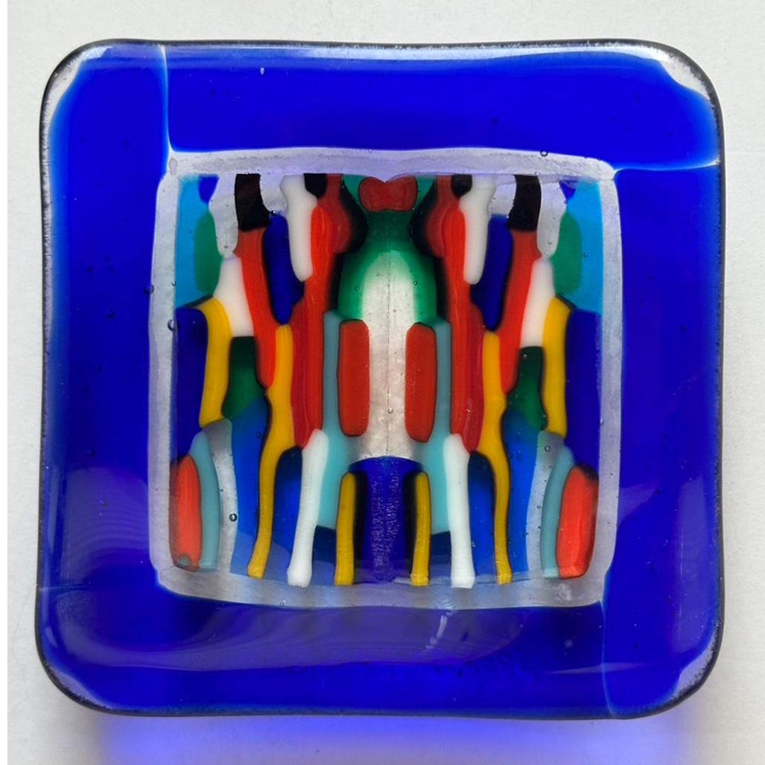 Fused Glass Trinket Dish - Etsy