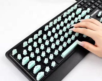 3D Raised Keyboard Stickers for Long Nails, Nail Friendly Key Stickers, Keyboard Key Covers, Easy Typing, Mechanical Keyboard Accessories