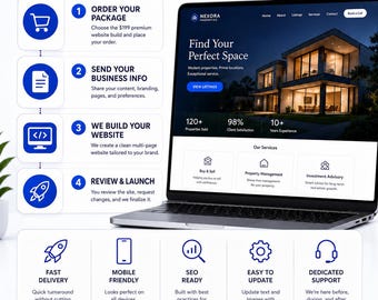 Custom 3 Page AI Website Design, Shopify Website Setup, Small Business Website, Ecommerce Store Design, Landing Page, POD Store Setup