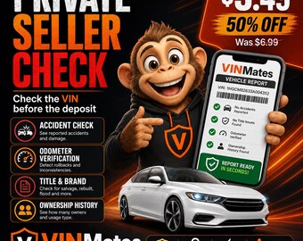 Marketplace Car VIN Check, Private Seller Vehicle History Report, Accident Title Mileage Lookup Before Deposit
