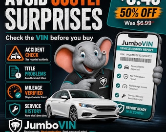Vehicle History Report, CARFAX Style VIN Check, Used Car Accident Title Salvage Mileage Lookup PDF