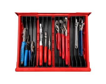 Organizer na szczypce Milwaukee PACKOUT z 3 i 4 szufladami | Wkładka do uchwytu na szczypce | Pasuje do 48-22-8444 i 2 górnych szuflad 48-22-8447