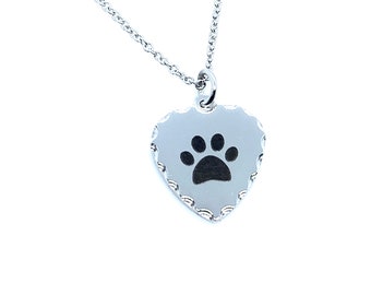 Paw Print Necklace