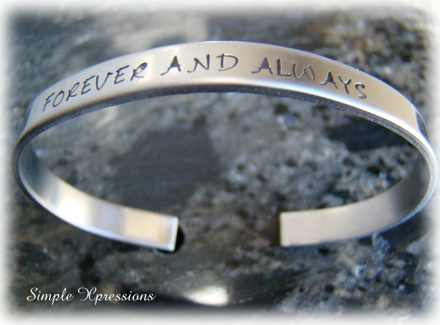 Personalized 16g Stainless Steel Cuff Bracelet With Names Etsy
