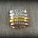 Personalized Stackable Name Ring - Stacking Rings - Dainty Name Rings - Mothers Ring - Bridemaids Jewelry - Name Ring - Promise Rings