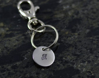 Custom Engraved Initial Keychain